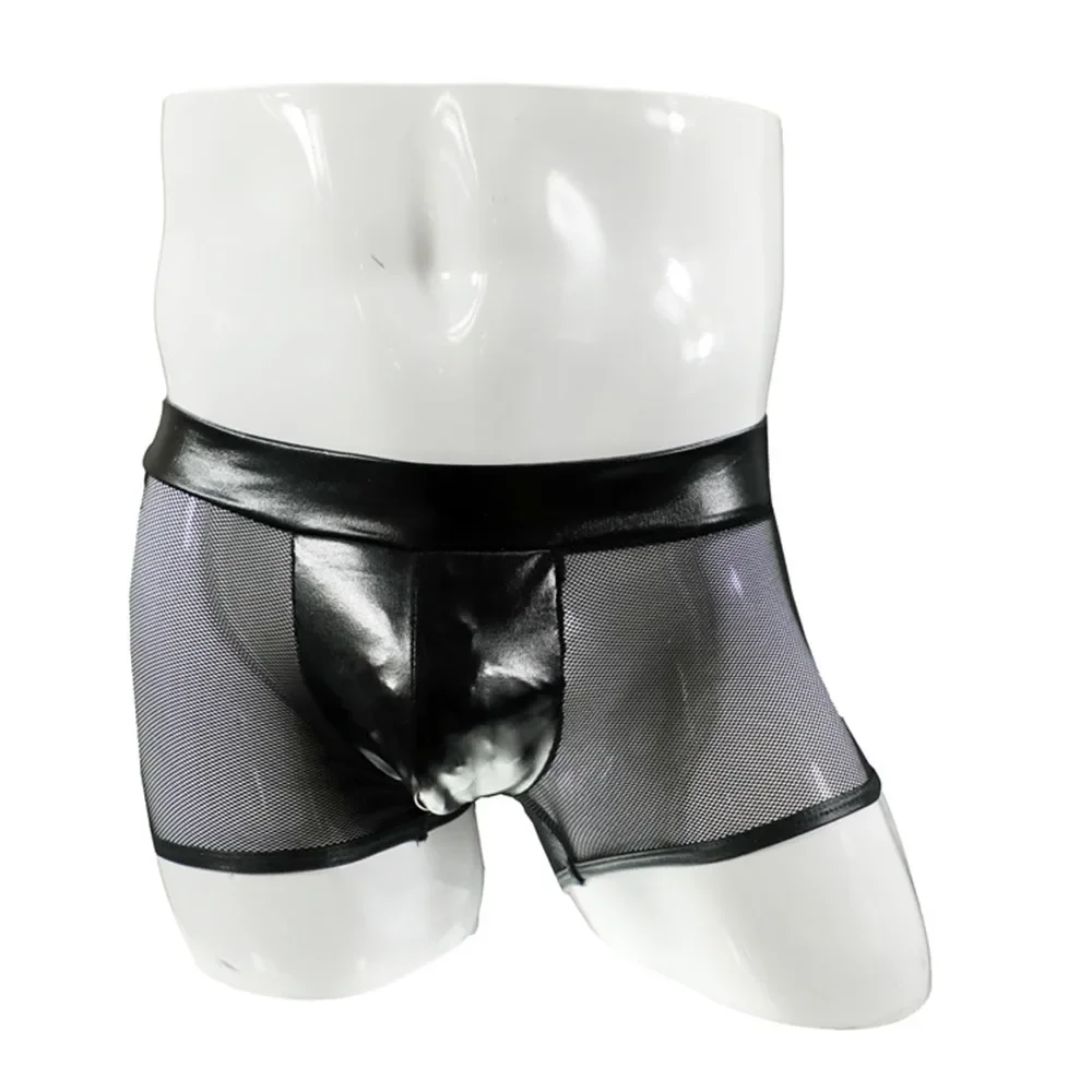 Men Sexy Underwear Faux Leathe - Bamboo Fiber Trunk review and price