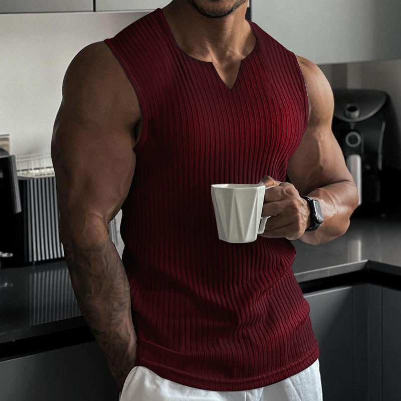 Summer New men V-neck Vest str - Undershirt Crew Neck review and price