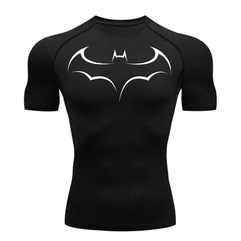 Bat Printed Men's Tight T-Shir - T Shirt Tight Fit review and price