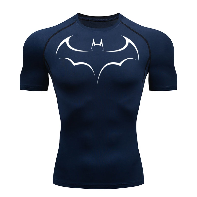Bat Printed Men's Tight T-Shir - T Shirt Tight Fit review and price