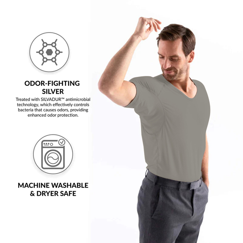 Men Undershirts Anti-transpira - Undershirt Crew Neck review and price