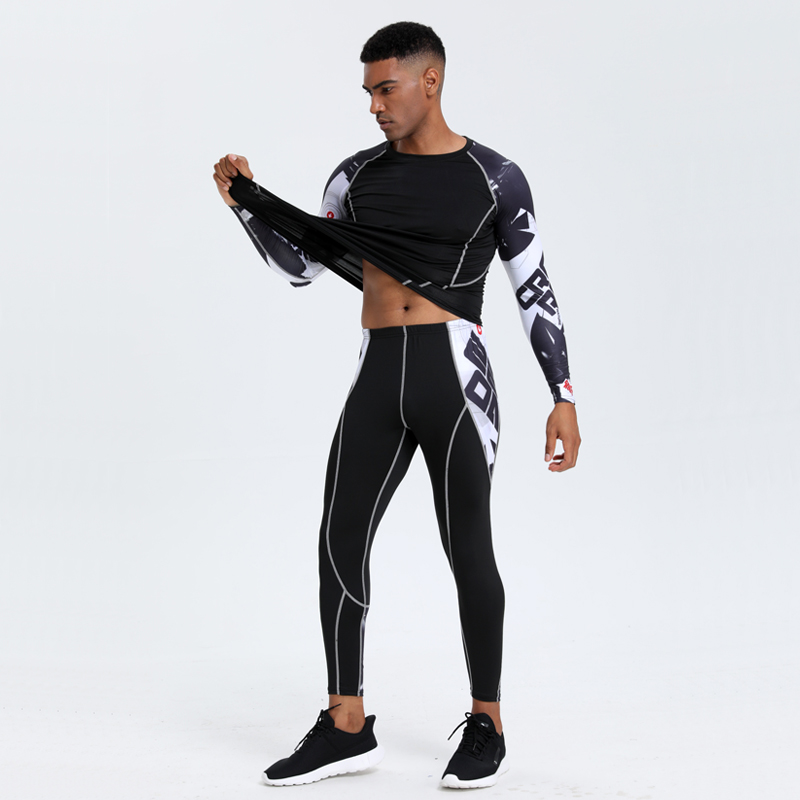 Men's PRO Sports Fitness Suit: - T Shirt Tight Fit review and price