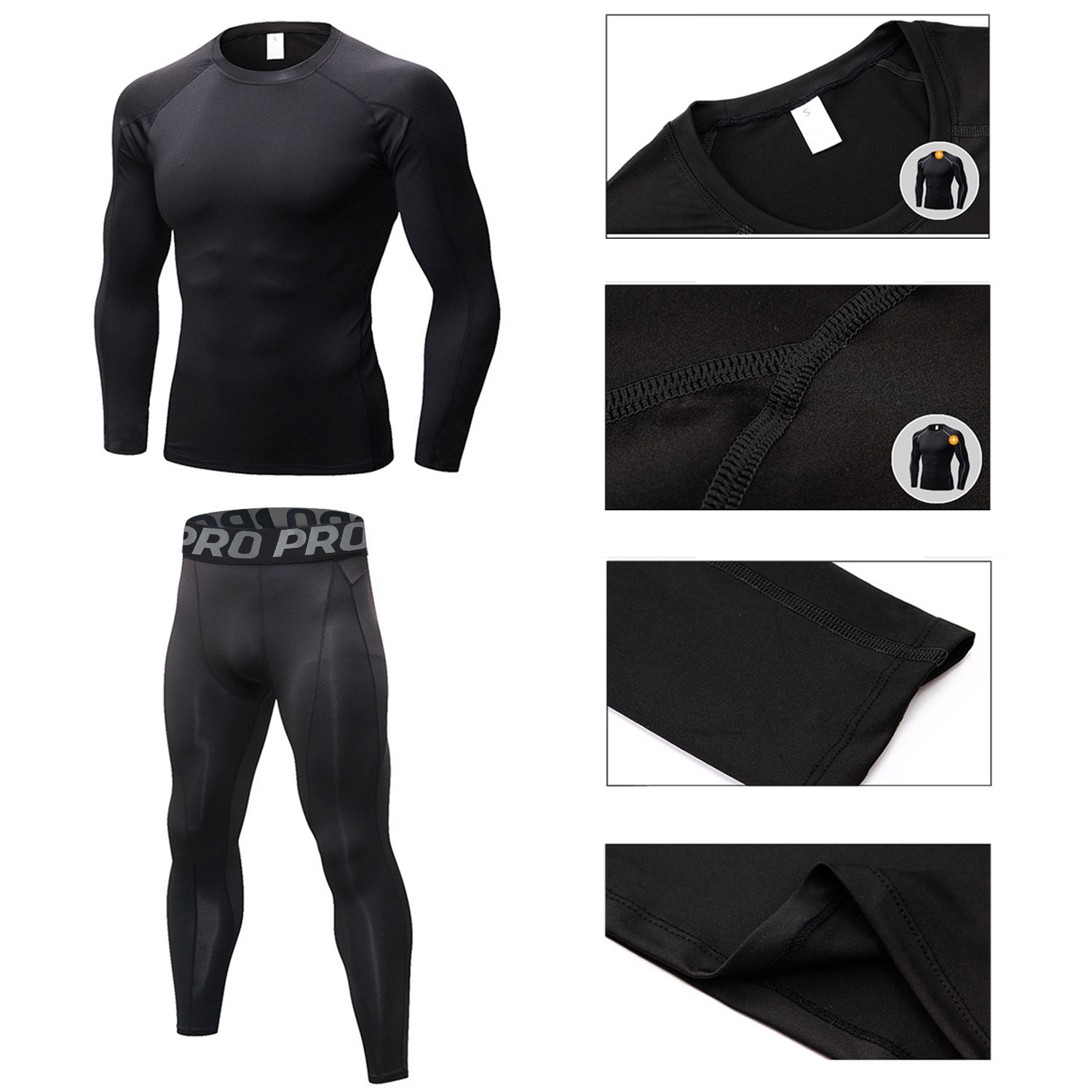 Mens Workout Compression Set P - Compression Long Pant review and price