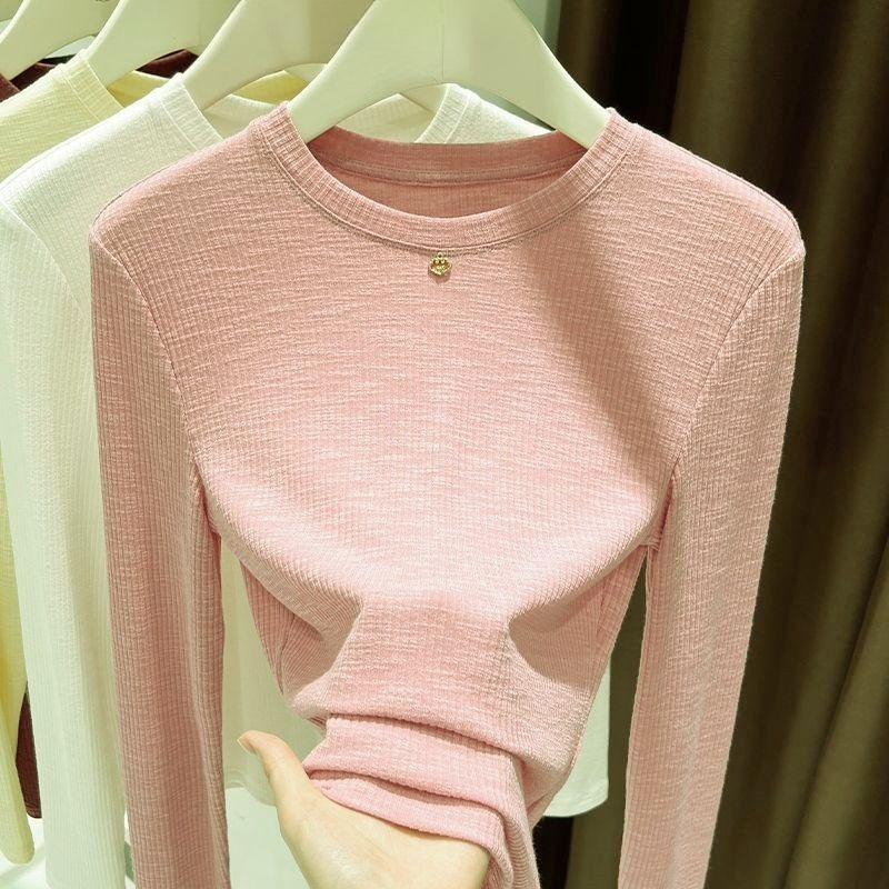 Women Slub Cotton Long Sleeve  - Undershirt Crew Neck review and price