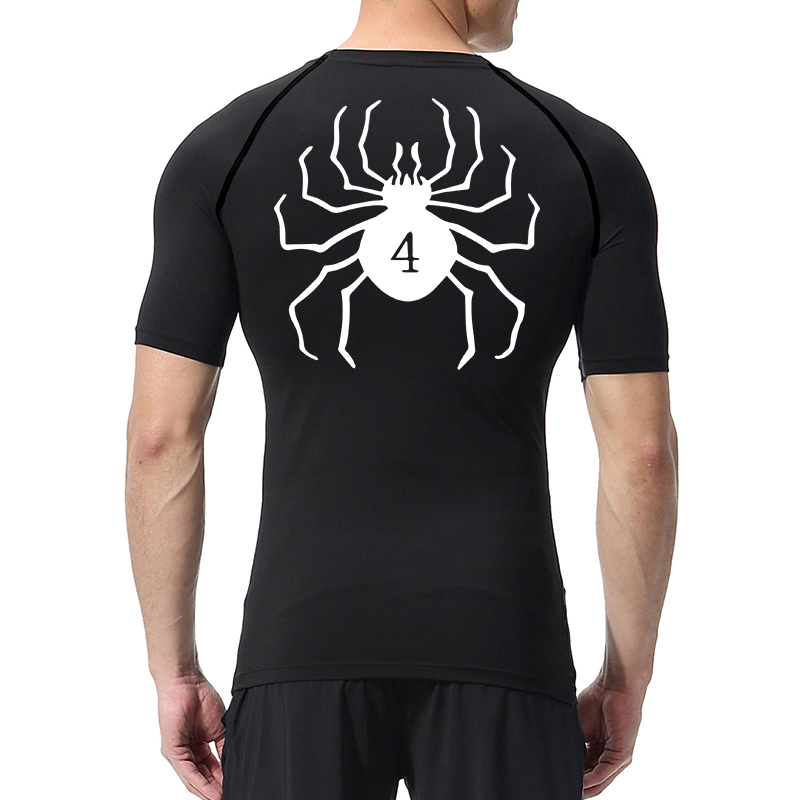 Spider Print Compression Shirt - Base Layer Top review and price