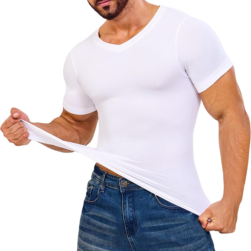 Men V Neck Compression Shirts  - Undershirt Crew Neck review and price