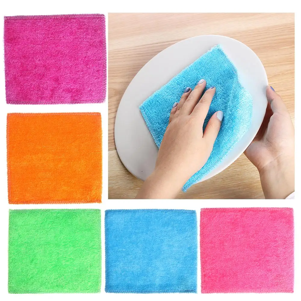 1/5PCS Cleaning Rags Anti-grea - Bamboo Fiber Trunk review and price