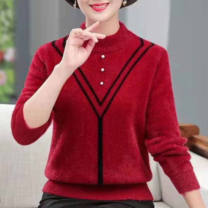 Women's Autumn Winter Solid Fl - Undershirt Crew Neck review and price